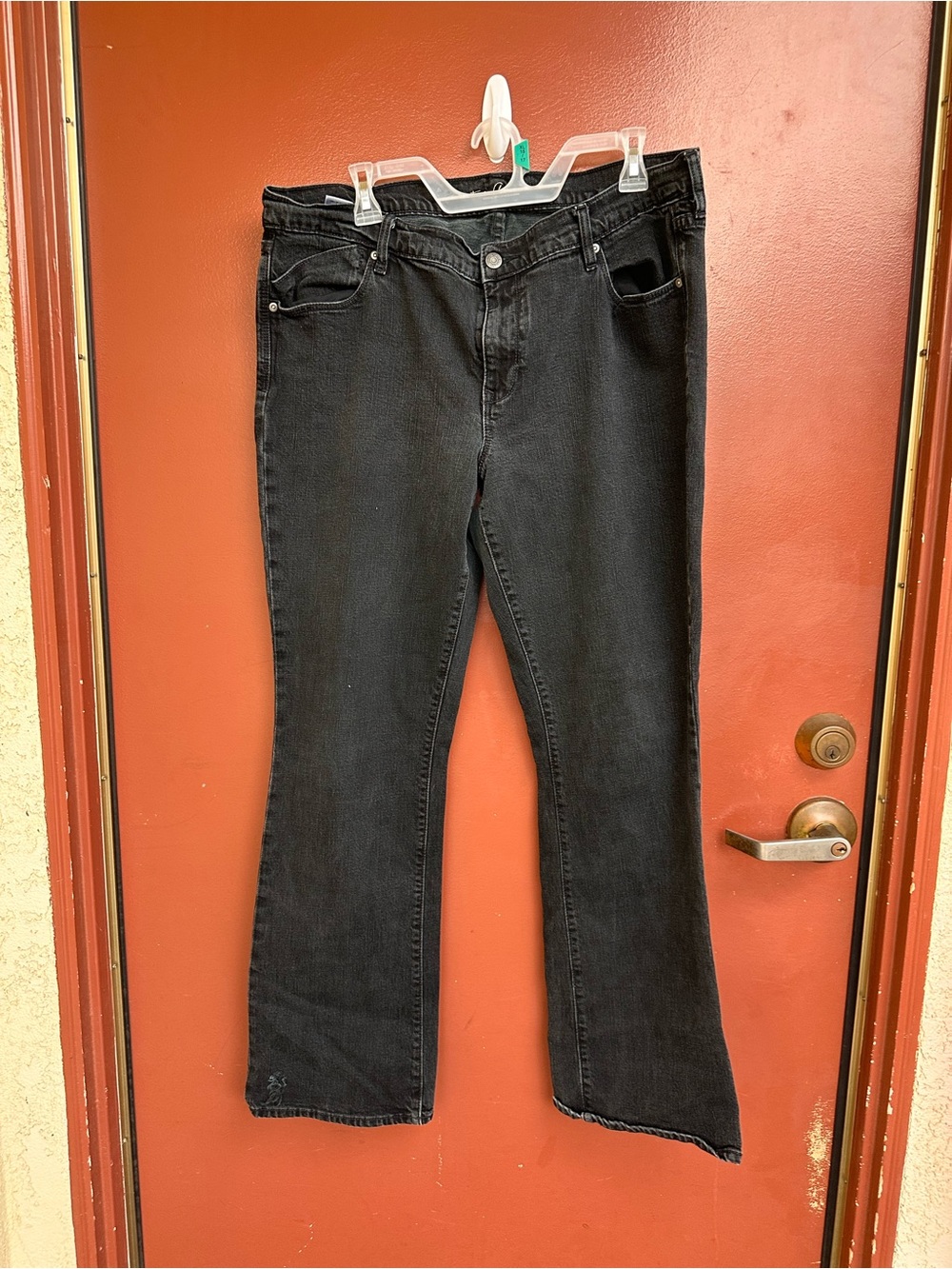2007 Old Navy The Flirt Low-rise Bootcut Black Washed Jeans